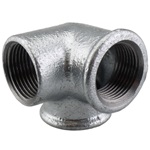 221-Knie met zijspruitstuk female verzinkt ISO-A1